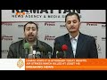 Hamas press conference after Israeli Gaza strikes - 27 Dec08