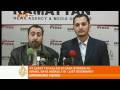 Hamas press conference after Israeli Gaza strikes - 27 Dec08