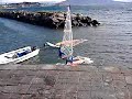 partenza dal muretto controvento mergellina windsurf