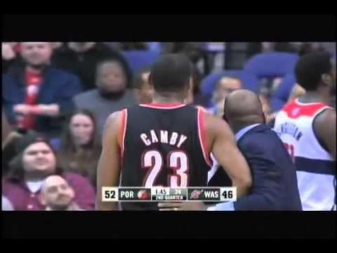 Marcus Camby and Kevin Seraphin fight