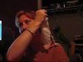Parrot Practicing Peek-A-BOO