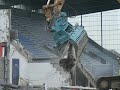 Afbraak tribune Staaien Tiensesteenweg