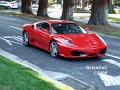 brian records a rosso corsa red ferrari f430 f1 coupe with black interior. first i record the car, then it starts up and accelerates leaving a great exhaust note.