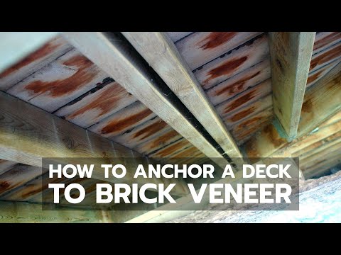 how to fasten ledger board to brick