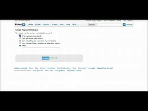 how to close linkedin account