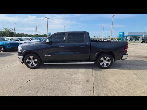 Certified Used 2019 Steel Metallic RAM LARAMIE 4X4 CREW CAB 5