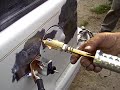 Car body spotter working