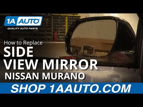 How To Install Replace Broken Side Rear View Mirror Nissan Murano 03-07 1AAuto.com