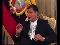 Venevisi�n entrevista al Presidente R. Correa (I)