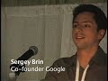 Sergey Brin speaking at Wireless World 2000
