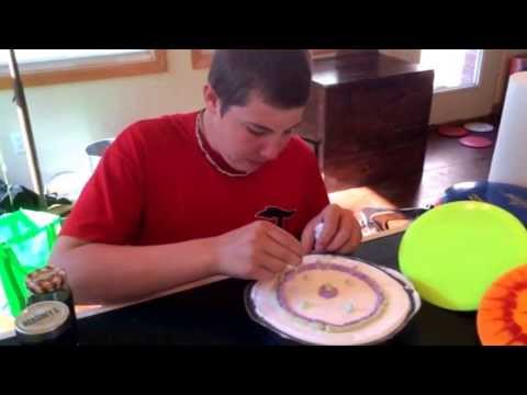 how to dye disc golf disc