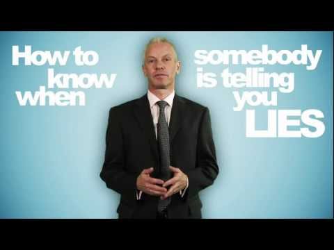 how to discover when someone is lying