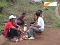 Dukka and Tanderbong villagers come together to construct a road
