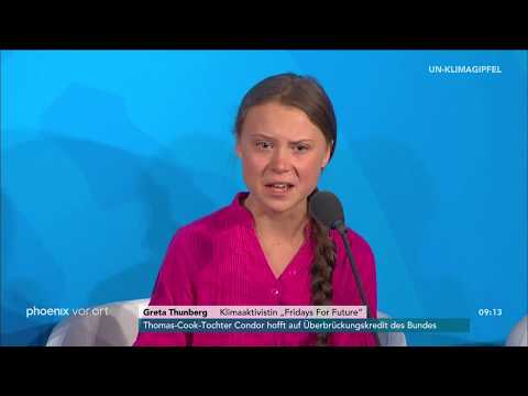 Rede von Greta Thunberg auf dem UN-Klimagipfel am 23. ...