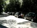 Via Villa di Plinio - piste ciclabili occupate