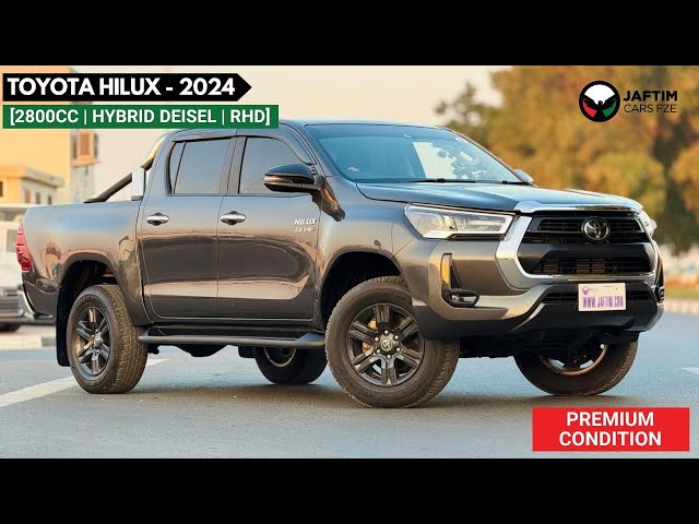 تويوتا هيلوكس SGLX HYBRID DIESEL ENGINE | PUSH START | POWER SEAT | 2024 | AUTOMATIC | RHD video