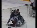 KHL. Sibir vs Dynamo Riga (Anisin&referee vs Petrovicky KO)
