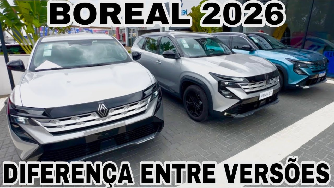 RENAULT BOREAL 2026 COMPARATIVO ENTRE TODAS AS VERSÕES | O SUV QUE GANHOU O PRÊMIO DE CARRO DO ANO!