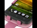 Click here to watch this video PDair Leather Case for HTC One X S720e/HTC One XL 4G - Flip Type (Petal Pink)