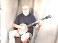 One more with lousy contrast.  Sorry, I just didn't have time to redo these (there's one more to do).  Anyway this banjo has a Silver Spun tone ring--I was tuned aCGCD, then capoed to aDADE so I could get that high B on the 5th string.