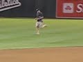 Guys run on field at Oakland A's Game
