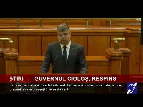 Guvernul Cioloș, respins de Parlament