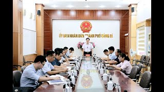 UBND thành phố họp nghe tiến độ giải ngân vốn các dự án đầu tư công, công tác quyết toán, hoàn ứng các dự án trên địa bàn thành phố
