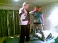 Two weird people singing badly