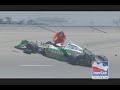 Tony Kanaan crashes in Iowa