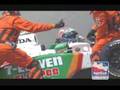 Tony Kanaan crashes in Iowa