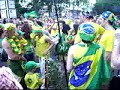 Brazilian fans celebrating Brazilian fans celebrating