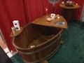 HGTV Scandinavian Teak Wood Bathtub