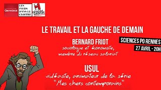 Conférence de Bernard Friot et d'Usul, à Science-Po Rennes