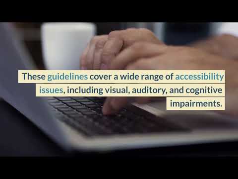 Web Content Accessibility Guidelines 2.1 principles - perceivable, operable, understandable & robust