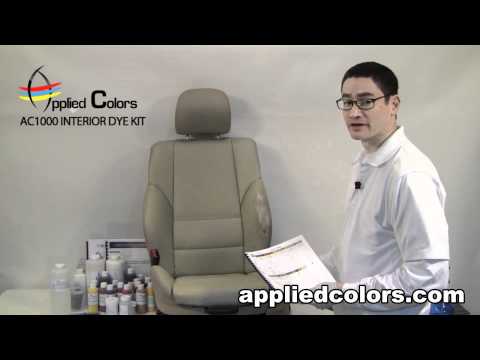 how to dye car seats