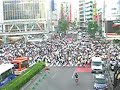 I have seen many time in Shibuya hachiko crossing in Japan, Lots of people crossing the road, every ten minuites. I love this place. Vijayan.