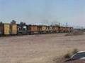 Power Anyone????9 Loco Powershow Freight through Daggett,CA