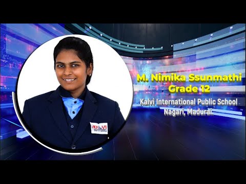 Kalvi Talks | Season 4 | M. Nimika Ssunmathi - Grade 12 | From Plate to Purpose | Kalvi Schools