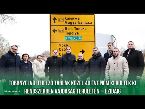 Dr. Pásztor Bálint sajtótájékoztatója a kétnyelvű útirányjelző táblák kihelyezésével kapcsolatban-cover