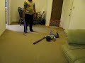 Aashish playing ice hockey with baseball bat and kids soccer net