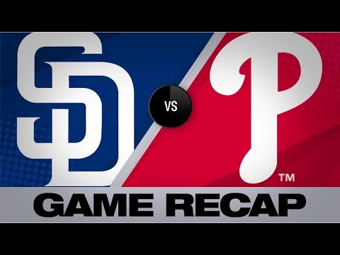 Video: Harper, Realmuto spark Phillies in 8-4 win | Padres-Phillies Game Highlights 8/16/19