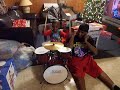LIL JU PLAYING WITH HIS NEW DRUMS ON XMAS ((2009)) WITH HIS DADDY BIG JU