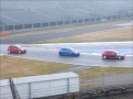 Turno mattutino delle auto francesi, variante Ascari e tribuna altà velocità. Il cielo era coperto, la pista moderatamente bagnata, ma almeno non si gelava!
