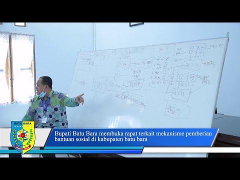 Bupati Batu Bara membuka rapat terkait mekanisme pemberian bansos