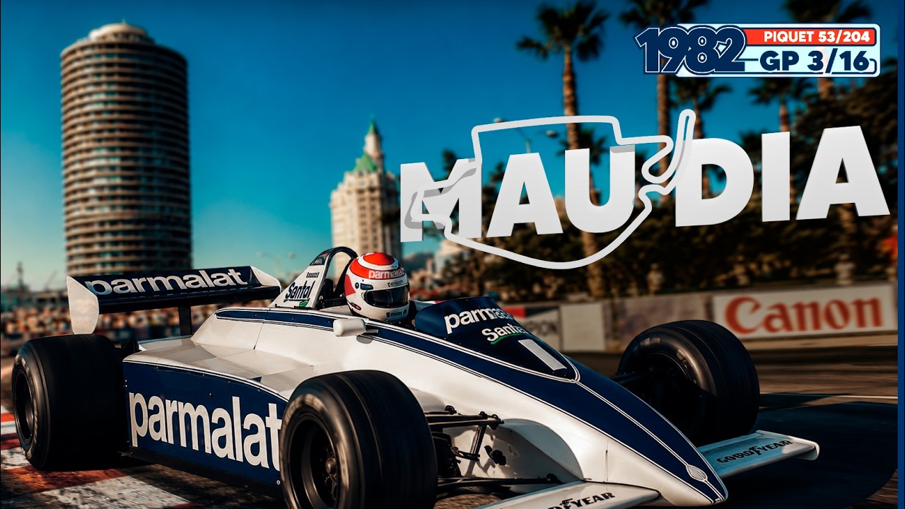 A batida de PIQUET e o retorno de LAUDA vencendo na F1 - GP Oeste dos EUA 1982