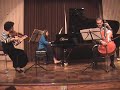 Goehner-Moreno, Long, Bartoli--Mendelssohn Piano Trio in d, 3rd Mov.