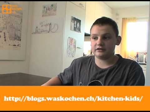 waskochendotch - Joel, 13, ist bei waskochen.ch Foodblogger. In Kitchen-Kids stellt er seine kulinarischen Abenteuer vor. Heute zeigt er ein