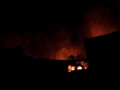 flames. explosion in Viareggio (Italy)