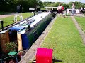 Foxton Locks, The Mayflower Descending In A Lock Foxton Locks, The Mayflower Descending In A Lock