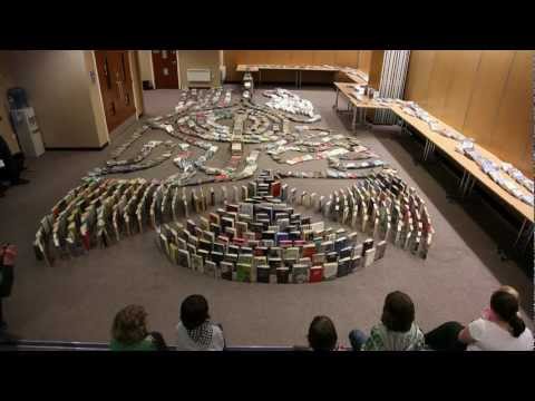 chain reaction - Responsible Fishing UK present 'Knock On Effect'. Artistic collaboration 'Responsible Fishing UK' took over the lecture theatre in Barnsley Library on Saturd...